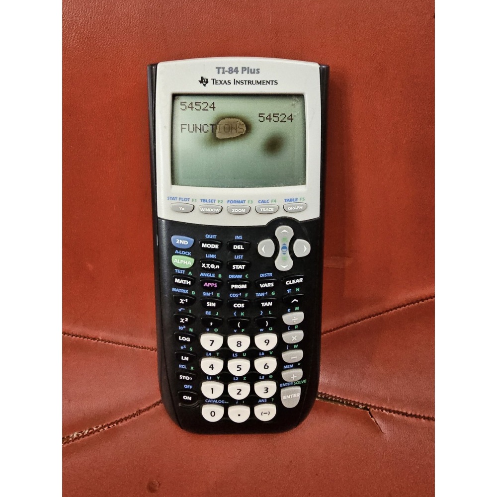 Texas‎ Instruments TI-84 Plus Graphing Calculator Black Working With Bad Screen